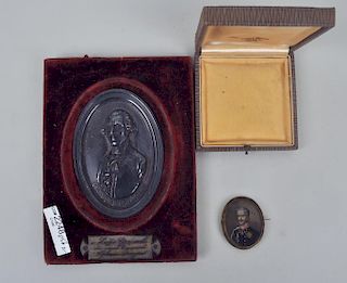 Austrian Portrait Miniature, French Bronze