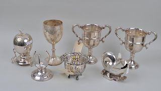 Group Seven Mostly Sheffield Silver Plate Wares