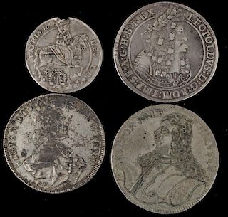 Group Four Early European Silver Coins
