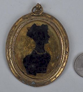 Early Engraved Brass Locket
