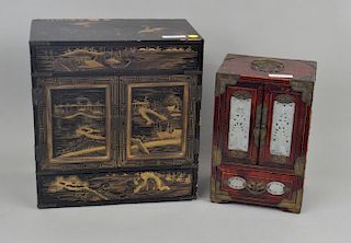 Japanese Lacquer & Chinese Hardstone/Wood Chest
