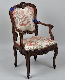 French Provincial Carved Arm Chair