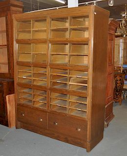 Large Vintage Oak "Lawyer Type" File Cabinet