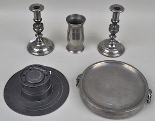 Estate Group FIve Pewter Items