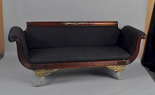 NY Classical Carved, Gilt & Painted Sofa