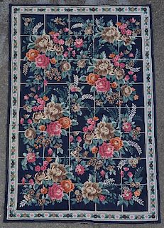 Floral Needlepoint Rug