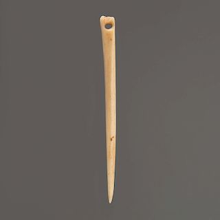 A Highly Polished Bone Needle, 4-1/2 in.