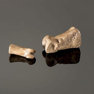 A Deer and Elk Toe Bone Archaic Game, Longest 2 in.