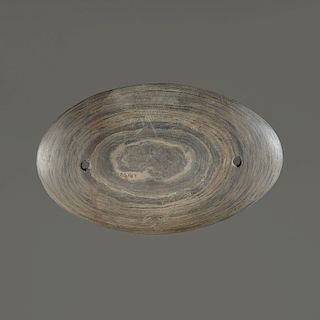 A Glacial Kame Oval Gorget, 4-3/4 in.