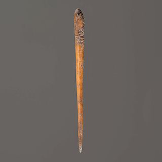 An Engraved Bone Hairpin, 4-1/2 in.