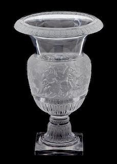Lalique, (Post-1945), "Versailles" Vase