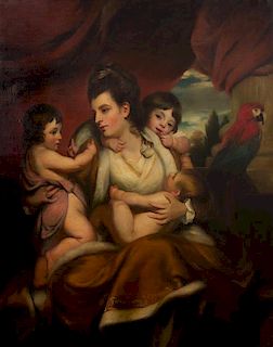 After Sir Joshua Reynolds, British, 1732-1792, Lady Cockburn and Her Three Eldest Sons, 1773