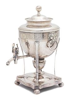 A Scottish Silver Tea Urn, Edinburgh, 1809-10,