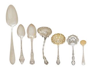 A Group of Miscellaneous American Silver Flatware, Various Makers, comprising 11 C. C. Shayer teaspoons, 7 Gorham teaspoons, 2 G