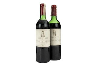 Château Latour. Cosecha 1977. Gran Vin. Premier Grand Cru Classé. Pauillac. Piezas: 2.
