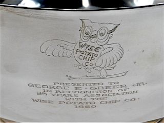 Wise Potato Chip Co. Sterling Silver Revere Bowl