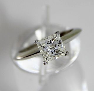 Tiffany & Co. Plat. Diamond Engagement Ring 1.24CT