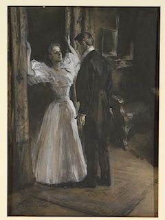 William Smedley Romantic Illustration Painting