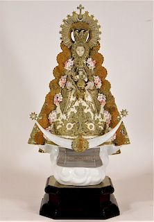 Lladro Madonna of Rocio Porcelain Icon Figure