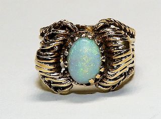 14K Gold & Opal Ladies Ring