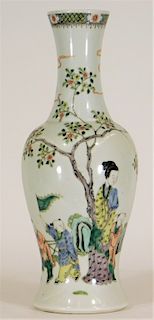 Chinese Kangxi Famille Rose Porcelain Vase