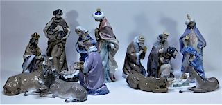 2 Lladro Porcelain Nativity Sets w Original Boxes