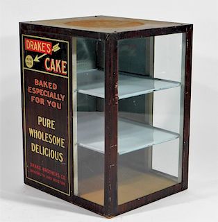 Drake's Cake Country Store Advertising Cabinet