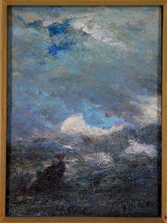 Hendricks Hallett Impressionist Seascape Painting