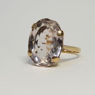 Estate 14K Yellow Gold Pale Amethyst Lady's Ring