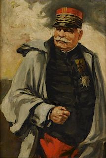 George Luks Portrait Painting of General Joffre