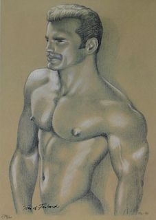 Tom of Finland Mustachioed Male Nude Limited Print