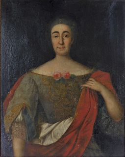 17C French Jeanne Bernardine Portait Painting