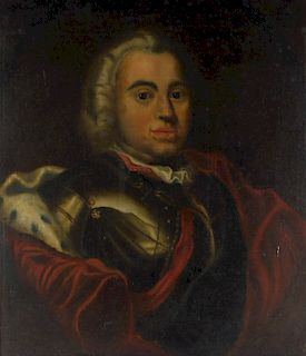 E. C. Stowes O/C Portrait Painting of a Royal Man