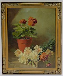 John C. Spencer O/C Floral Still Life Painting
