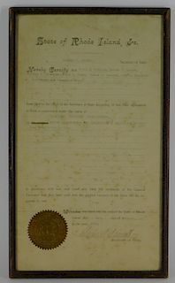 1906 Rhode Island Fire Department Startup Document