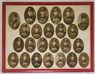 Early Rhode Island Fire Fighter Staff Photographs