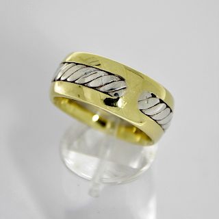 David Yurman 18K Gold Sterling Silver Ring