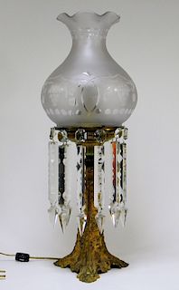 19C. Cornelius & Co. Gilt Bronze Astral Lamp