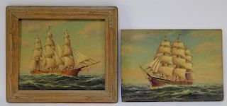 2 William Paskell Maritime Seascape Paintings