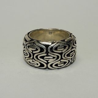 Fine & Heavy Sterling Silver Men's Fashion Ring