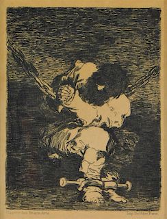 Francisco Jose de Goya Le Prisoner Etching