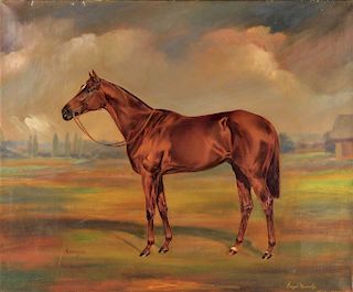 Karoly Engel Equestrian Derby Horse Painting