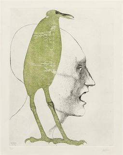 Leonard Baskin, (American, 1922-2000), Untitled