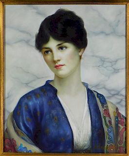 Contemporary Portrait Painting of Beautiful Woman