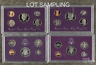 Eight United States proof sets, to include two 1987, two 1988, two 1989, and two 1990.
