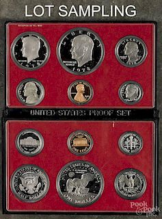Six United States proof sets, 1978.