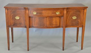 Federal style mahogany sideboard with line inlays. ht. 39in., wd. 68in.