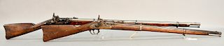 Two piece Rifle lot to include U.S. Bridesburg Needham Conversion 1864, bore fair to good, complete with a ram-rod, few shallow age ...
