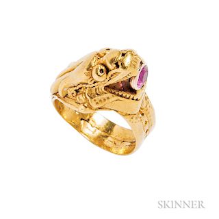 Antique High-karat Gold Ring