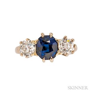 Antique Sapphire and Diamond Ring, T.B. Starr